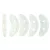 CzechMates 2 Hole Crescent Czech Glass Bead - Sueded Gold Crystal - 10mm