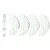 CzechMates 2 Hole Crescent Czech Glass Bead - Crystal - 10mm