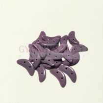   Crescent gyöngy - Kétlyukú félhold - Opaque Purple - 10mm
