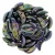 CzechMates 2 Hole Crescent Czech Glass Bead - purple metallic iris - 10mm