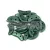 CzechMates 2 Hole Crescent Czech Glass Bead - matte metallic green - 10mm