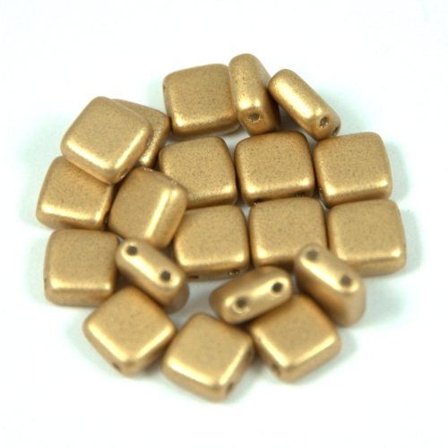Tile gyöngy - Aztec Gold - 6x6mm