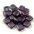Tile gyöngy - Crystal Purple Vega Luster - 6x6mm