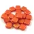 Tile gyöngy - Gold Shine Orange - 6x6mm