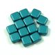 Tile gyöngy - pastel emerald - 6x6mm