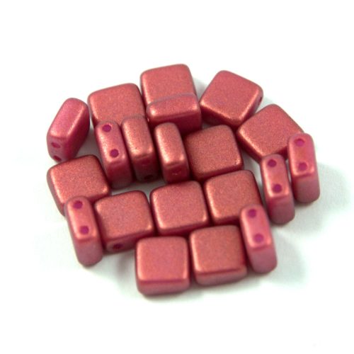 Tile gyöngy - pommegranate golden shine - 6x6mm