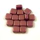 Tile gyöngy - purple bronze golden shine - 6x6mm