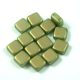 Tile gyöngy - Mint Golden Shine - 6x6mm