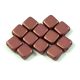 Tile gyöngy - mauve metallic satin iris - 6x6mm