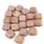 Tile gyöngy -  Rose Bronze Alabaster - 6x6mm