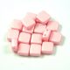 Tile gyöngy -  luminous pastel pink - 6x6mm