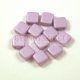 Tile gyöngy -  luminous pastel purple - 6x6mm