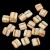 Tile gyöngy -  White Amber Blend - 6x6mm