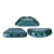 Tinos® par Puca®Bead Bead - pastel petrol - 4x10 mm