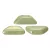 Tinos® par Puca®Bead Bead - white green luster - 4x10 mm