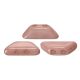 Tinos® par Puca®Bead Bead - white pink luster - 4x10 mm