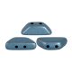 Tinos® par Puca®gyöngy - matte metallic blue - 4x10 mm