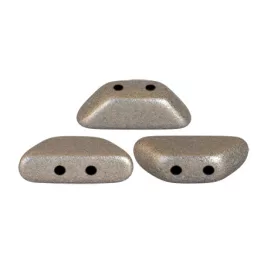 Tinos® par Puca®Bead - matte metallic grey - 4x10 mm