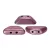 Tinos® par Puca®Bead - metallic plum - 4x10 mm