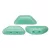 Tinos® par Puca®Bead - turquoise green - 4x10 mm