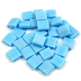   Miyuki tila gyöngy - 413fr - Matte Rainbow Light Blue - 5x5mm