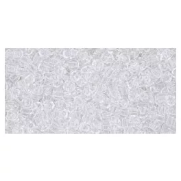   Toho Round Japanese Seed Bead  -  1  -  Transparent Crystal  -  size: 11/0