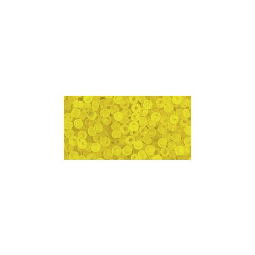 Toho kásagyöngy - 12f - Transparent-Frosted Lemon - 11/0