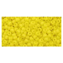   Toho Round Japanese Seed Bead  -  42  -  Opaque Dandelion -  size: 11/0