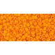 Toho Round Japanese Seed Bead  -  42df  -  Frosted Opaque Pumpkin  -  size: 11/0