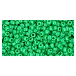   Toho Round Japanese Seed Bead  -  47d  -  Opaque Shamrock - 11/0