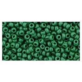   Toho Round Japanese Seed Bead  -  47h  -  Opaque Pine Green - 11/0