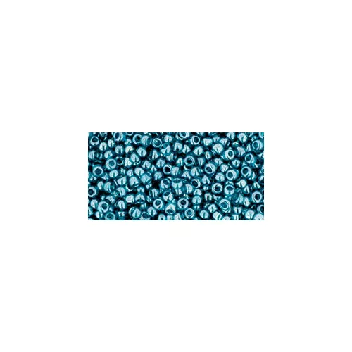 Toho Round Japanese Seed Bead   -  108bd  -  Transparent-Lustered Teal  -  size: 11/0