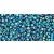 Toho Round Japanese Seed Bead   -  167bd  -  Transparent-Rainbow Teal  -  size: 11/0
