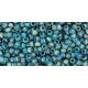Toho Round Japanese Seed Bead   -  167bdf  -  Transparent-Rainbow Matt Teal  -  size: 11/0