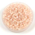 Toho Round Japanese Seed Bead  -  169f  -  Transparent-Rainbow Frosted Rosaline  -  size: 11/0