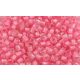 Toho Round Japanese Seed Bead  -  191B - Hot Pink-Lined Rainbow Crystal  -  size: 11/0