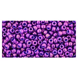   Toho Round Japanese Seed Bead  -  461  -  Higher Metallich Grape  -  size: 11/0