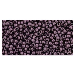   Toho Round Japanese Seed Bead  -  y617  -  Hybrid Metallic Suede Pink  -  size: 11/0