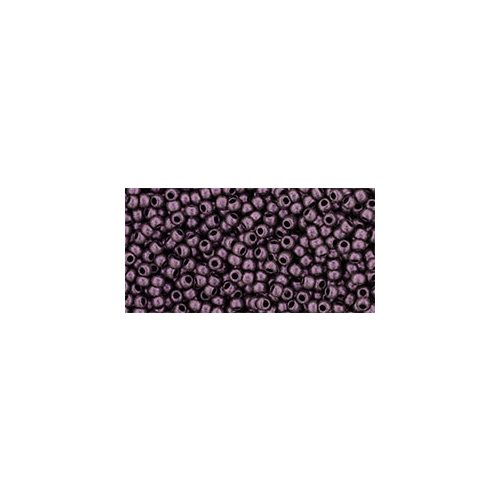 Toho Round Japanese Seed Bead  -  y617  -  Hybrid Metallic Suede Pink  -  size: 11/0