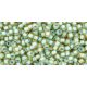 Toho Round Japanese Seed Bead  -  952  -  Sea Foam Lined Rainbow Lt Topaz -  size: 11/0