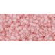 Toho Round Japanese Seed Bead  -  967  -  Neon Rosaline Lined Crystal -  size: 11/0