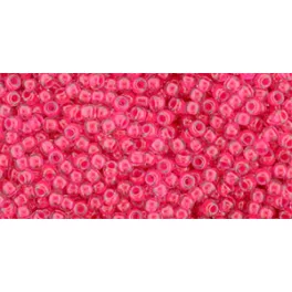   Toho Round Japanese Seed Bead  -  978  -  Luminous Neon Pink  -  size: 11/0