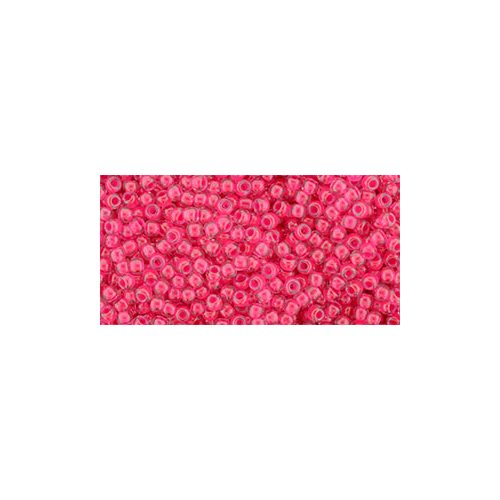 Toho Round Japanese Seed Bead  -  978  -  Luminous Neon Pink  -  size: 11/0