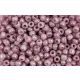 Toho Round Japanese Seed Bead  -  1200  -  Marbled Opaque White Pink  -  size: 11/0