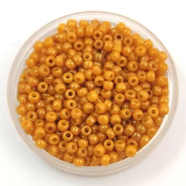   Toho Round Japanese Seed Bead  -  1606 - Opaque Luster Tuscan Orange -  size: 11/0