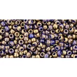 Toho Round Japanese Seed Bead  -  1701 - Gilded Marble Blue -  size: 11/0