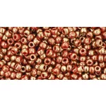 Toho Round Japanese Seed Bead  -  1708 - Gilded Marble Red -  size: 11/0