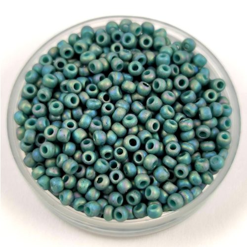 Toho Round Japanese Seed Bead  -  2634f  -  Semi Glazed Rainbow - Turquoise -  size: 11/0