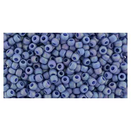   Toho Round Japanese Seed Bead  -  2636f  -  Semi Glazed Rainbow Soft Blue  -  size: 11/0