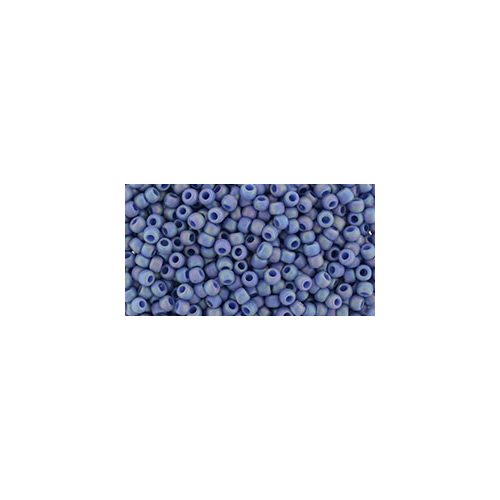 Toho Round Japanese Seed Bead  -  2636f  -  Semi Glazed Rainbow Soft Blue  -  size: 11/0